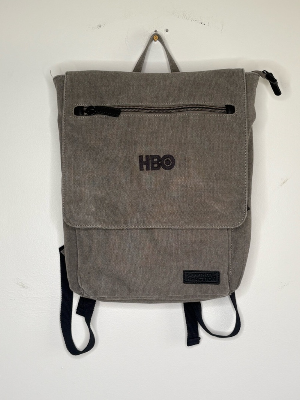 Kenneth Cole Reaction Gray Canvas Laptop Bag